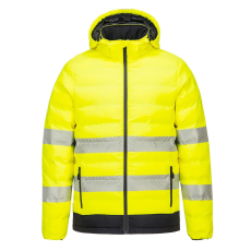 Portwest S548 Hi-Vis Ultrasonic fűthető kabát (sárga/fekete, XXL)