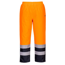 Portwest S598 Hi-Vis lélegző nadrág narancs-tengerészkék