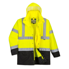 Portwest S768 5 az 1-ben jól láthatósági kabát (sárga/fekete, XXL)