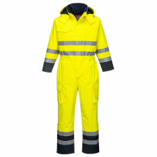 Portwest S775 Bizflame Rain Hi-Vis Multi overál sárga/navy színben munkaruha