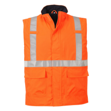 Portwest S776 lángálló láthatósági antisztatikus mellény narancs színben láthatósági ruházat