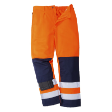 Portwest Seville Hi-Vis nadrág (narancs/tengerészkék, XXL) láthatósági ruházat