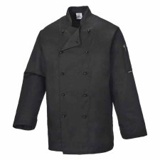 Portwest Somerset séf kabát (fekete*, M) munkaruha