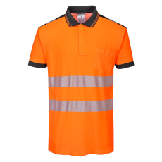 Portwest T180 Portwest PW3 Vision Jól láthatósági pólóing (narancs/fekete, XXL)