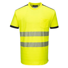 Portwest T181 Portwest PW3 Vision Jól láthatósági póló (sárga/fekete, 3XL)