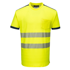 Portwest T181 - PW3 Hi-Vis póló (sárga/tengerészkék, M) láthatósági ruházat