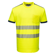 Portwest T181 - PW3 Hi-Vis póló (sárga/tengerészkék, S)