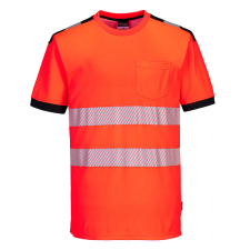 Portwest T181RBK4XL Portwest Jól láthatósági Vision póló láthatósági ruházat