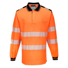 Portwest T184OBRXXXL Portwest PW3 Hi-Vis hosszú ujjú pólóing munkaruha