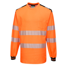 Portwest T185OBRM Portwest PW3 Hi-Vis hosszú ujjú póló