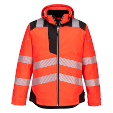 Portwest T400 Portwest PW3 Vision Jól láthatósági kabát (piros/fekete, 3XL) láthatósági ruházat