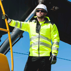 Portwest T400 Portwest PW3 Vision Jól láthatósági kabát (sárga/fekete, XXL)