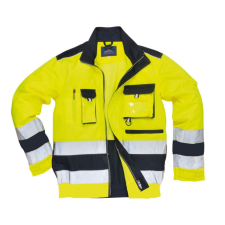 Portwest Texo Hi-Vis kabát (sárga/tengerészkék, 3XL) láthatósági ruházat