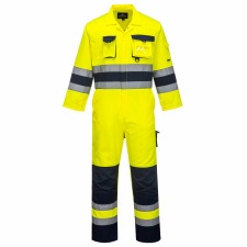 Portwest Texo Hi-Vis overál (sárga/tengerészkék, XL) láthatósági ruházat