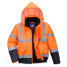 Portwest Two Tone HiVis Bomber Jacket-S266 L narancs láthatósági ruházat