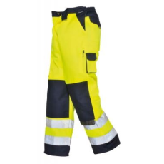 Portwest TX51 - Texo Hi-Vis derekasnadrág - sárga / tengerészkék