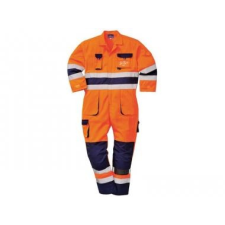 Portwest TX55 - Texo Hi-Vis overál - narancs / tengerész láthatósági ruházat
