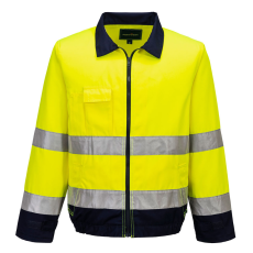 Portwest TX70 Madrid jól láthatósági munkakabát (sárga/navy, 3XL)