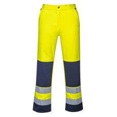 Portwest TX71 Seville Hi-Vis nadrág sárga-tengerészkék