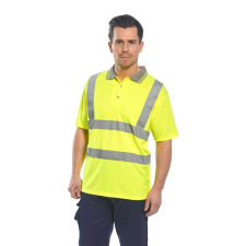 Portwest Védőpóló fényvisszaverő csíkokkal, poliészter-S477 Yellow XS láthatósági ruházat