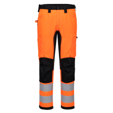 Portwest WX2 ECO Hi-Vis Stretch Trade nadrág Orange/Black 48