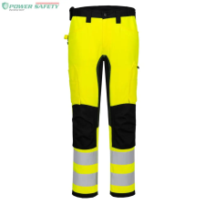 Portwest WX2 ECO Hi-Vis Stretch Trade nadrág - Sárga/Fekete láthatósági ruházat