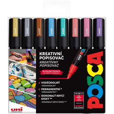Posca UNI Posca 5M 8 ks metalické filctoll, marker