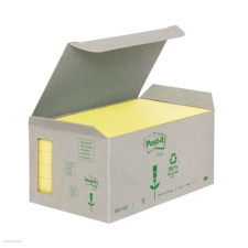 POST-IT 655-1B 76x127mm 6x100lap/csm GreenLine sárga jegyzettömb