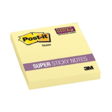  Post-it Super Sticky jegyzettömb 76 × 76 mm 90 lap 654-90CYSS-EE kanárisárga jegyzettömb