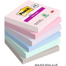  Post-it Super Sticky Soulful 76x76mm 90lapos 4+2db vegyes jegyzettömb post-it