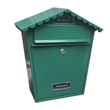 Postaláda 370x360x135mm acél porszórt, zöld HMB3638 postaláda