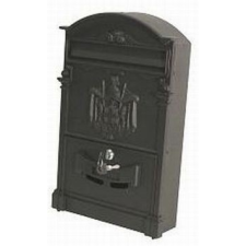  POSTALÁDA ÖNTÖTT CÍMERES FEKETE postaláda