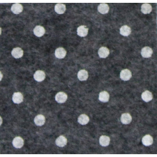 Pöttyös puha filc anyag sötétszürke melange - fehér 40x30cm filc