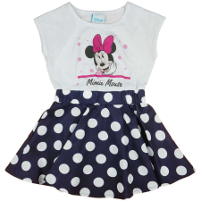 Pöttyös, ujjatlan kislány nyári ruha Minnie egérrel - 110-es méret lányka ruha