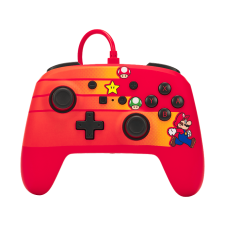 Power A Enhanced vezetékes Nintendo Switch kontroller (Speedster Mario) videójáték kiegészítő