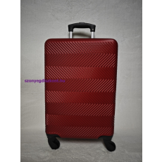  Power nagy méretű bordó bőrönd, 77cmx49cmx28cm keményfalú