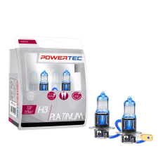 POWER-TEC , Platinum halogén izzó, +130%, H3, 12V, 2db autó izzó, izzókészlet