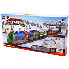  Power Train karácsonyi vonat készlet - 366 cm autópálya és játékautó