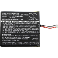 Powery Helyettesítő akku Nintendo típus HAC-003 mp3 lejátszó akkumulátor