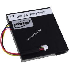Powery Helyettesítő akku Texas Instruments típus 3.7L1230SP mp3 lejátszó akkumulátor