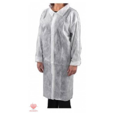  PP látogatóköpeny tépőzárral, fehér (1212) 1db gyógyászati segédeszköz