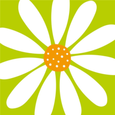  PPD.C133003072 Happy Flower green papírszalvéta 33x33cm, 20db-os konyhai eszköz