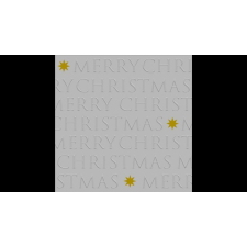 PPD .C333102911 Christmas letters silver dombornyomott papírszalvéta 33x33cm,20db-os papírárú, csomagoló és tárolóeszköz