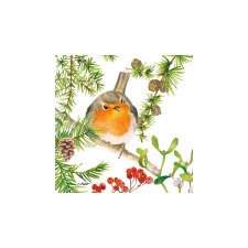  PPD.C3334152 Robin in Tree papírszalvéta 33x33cm, 20 db-os asztalterítő és szalvéta