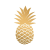 PPD Golden Pineapple papírszalvéta 25x25cm,20db-os