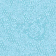 PPD Lace embossed aqua dombornyomott papírszalvéta 33x33cm,15db-os konyhai eszköz