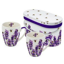 PPD Porcelánbögre 0,35L dobozban 2db-os, Bees & Lavender bögrék, csészék