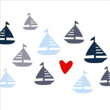 PPD Seaside sailing papírszalvéta 33x33cm, 20db-os papírárú, csomagoló és tárolóeszköz