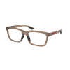Prada Linea Rossa PS02SV 29F1O1 Frosted Brown Demo Lens szemüveg