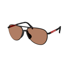 Prada Linea Rossa PS53ZS DG020D Black Rubbered Brown napszemüveg